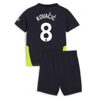 Camisa de Futebol Manchester City Mateo Kovacic #8 Equipamento Secundário Infantil 2024-25 Manga Curta (+ Calças curtas)